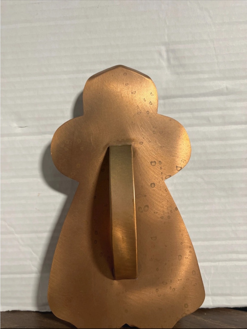 Vintage Copper large cookie cutter accent piece